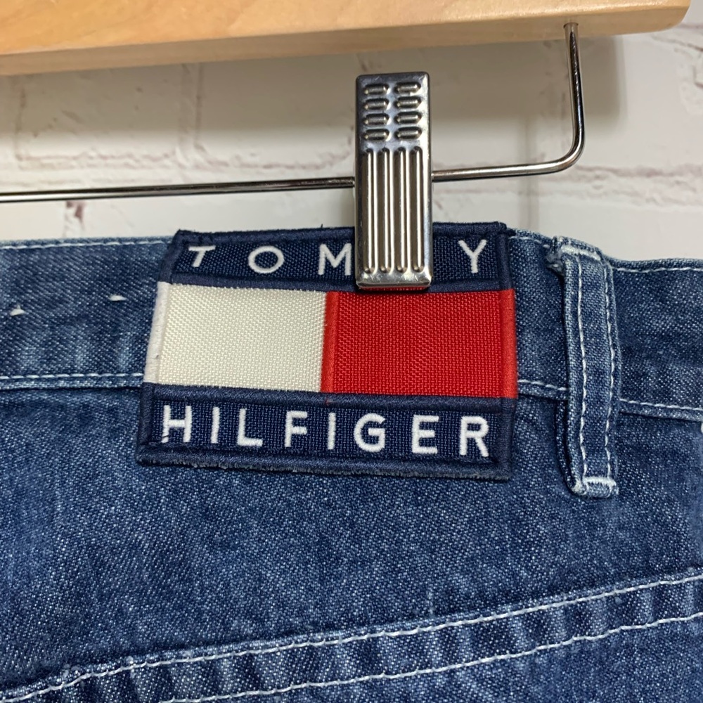 Vintage Tommy Hilfiger Relaxed Fit Wide Leg Carpenter Jeans Size 7 30” - Picture 5 of 7